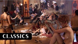 Huge orgy in a castle